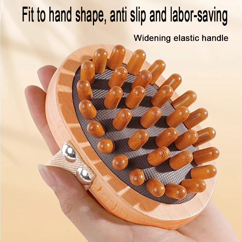 Wooden Meridian Massage Body Brush